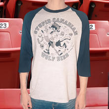 Load image into Gallery viewer, Stupid Canadian Wolf Bird Raglan