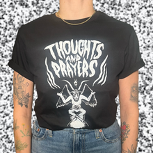 Load image into Gallery viewer, Thoughts and Prayers T-shirt - White Heat