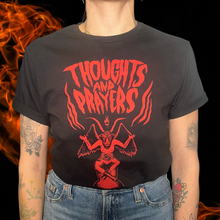 Load image into Gallery viewer, Thoughts and Prayers T-shirt
