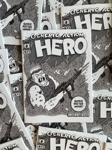 Generic Action Hero mini comic